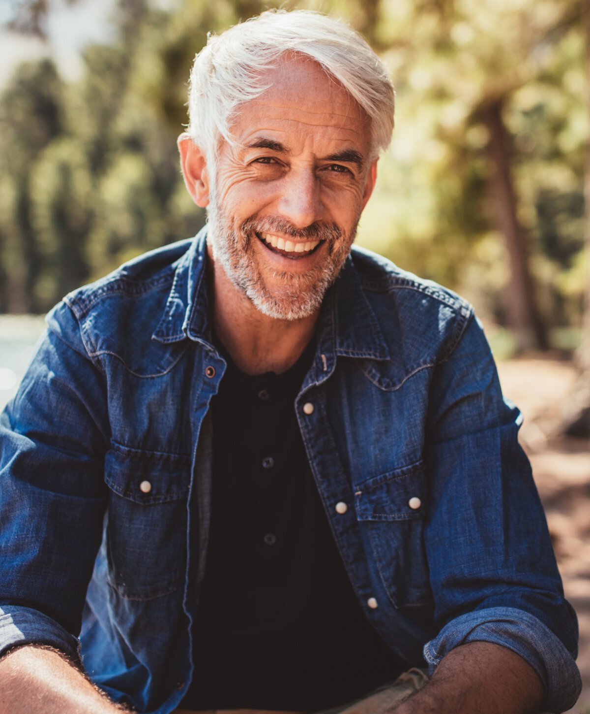male Full Mouth Reconstruction patient model smiling